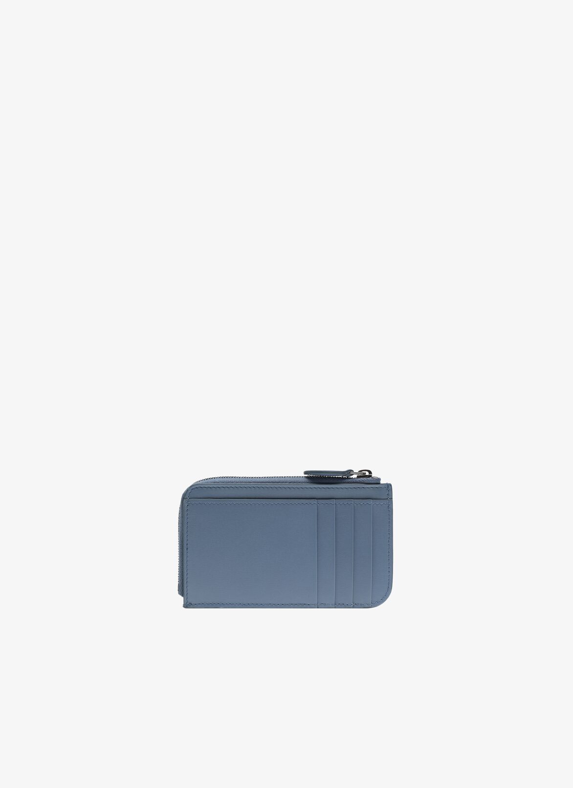 Zipped openwork leather cardholder
 ALAÏA SEA MIST ZIPPED OPENWORK LEATHER CARDHOLDER